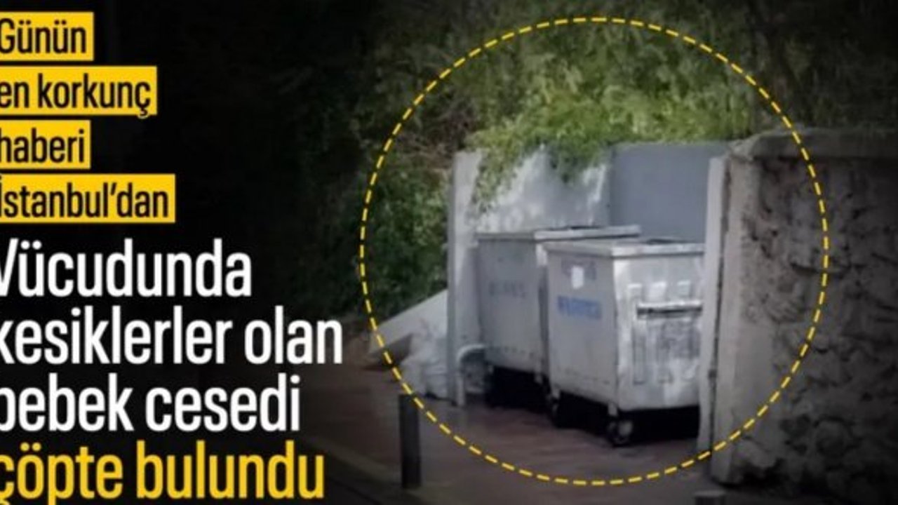 İstanbul'da çöpte vücudunda yanık ve kesikler olan bebek cesedi bulundu