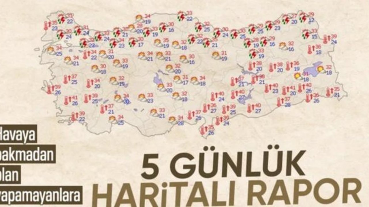 Meteoroloji'den sıcak hava ve yağış uyarısı