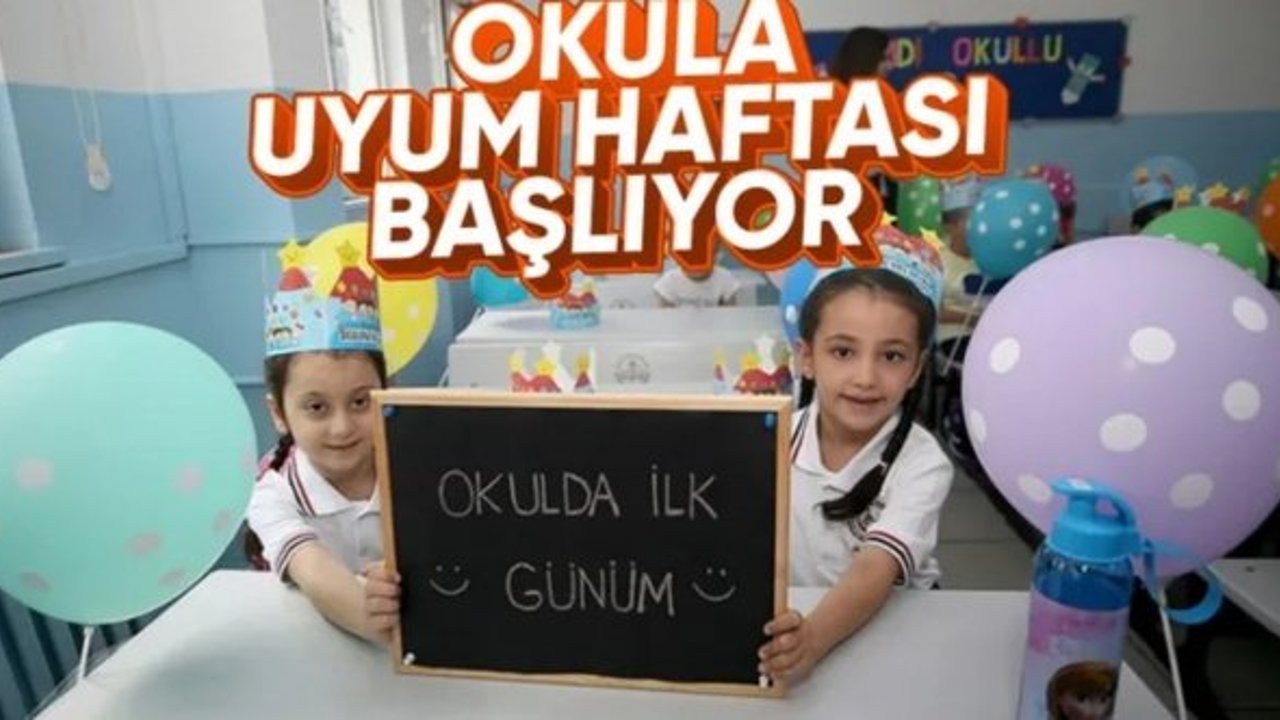 Minik öğrencilerin okula uyum haftası yarın başlıyor