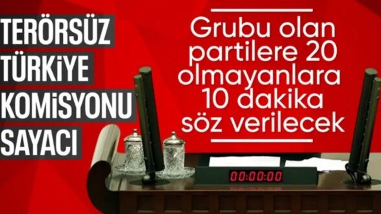 Terörsüz Türkiye Komisyonu'nda ilk toplantı günü