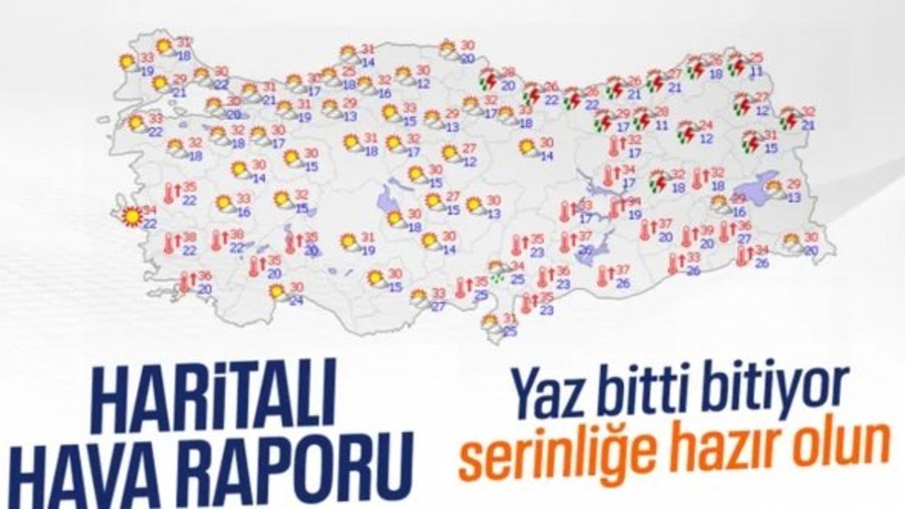 Türkiye'de sıcaklıklar mevsim normallerine geriliyor