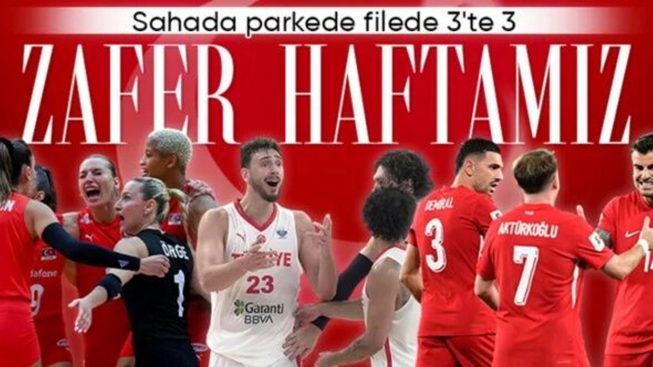 A Milli takımlarımız bu hafta 3'te 3 yaptı