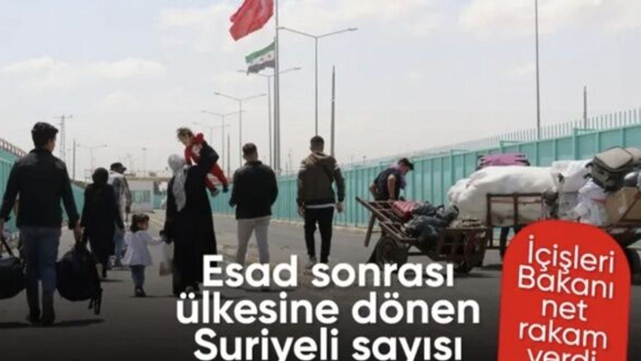 Esad sonrası ülkesine dönen Suriyeli sayısı 509 bini geçti