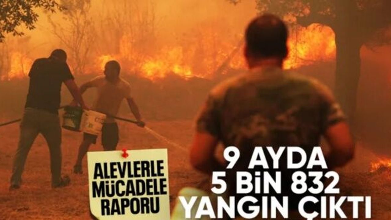 İbrahim Yumaklı: Ocak'tan bu yana toplam 5 bin 832 yangınla mücadele ettik