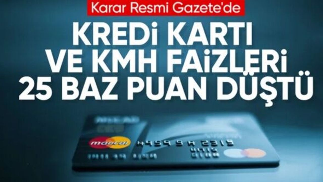 SON DAKİKA! Kredi kartı ve kredili mevduat faiz oranlarında değişiklik
