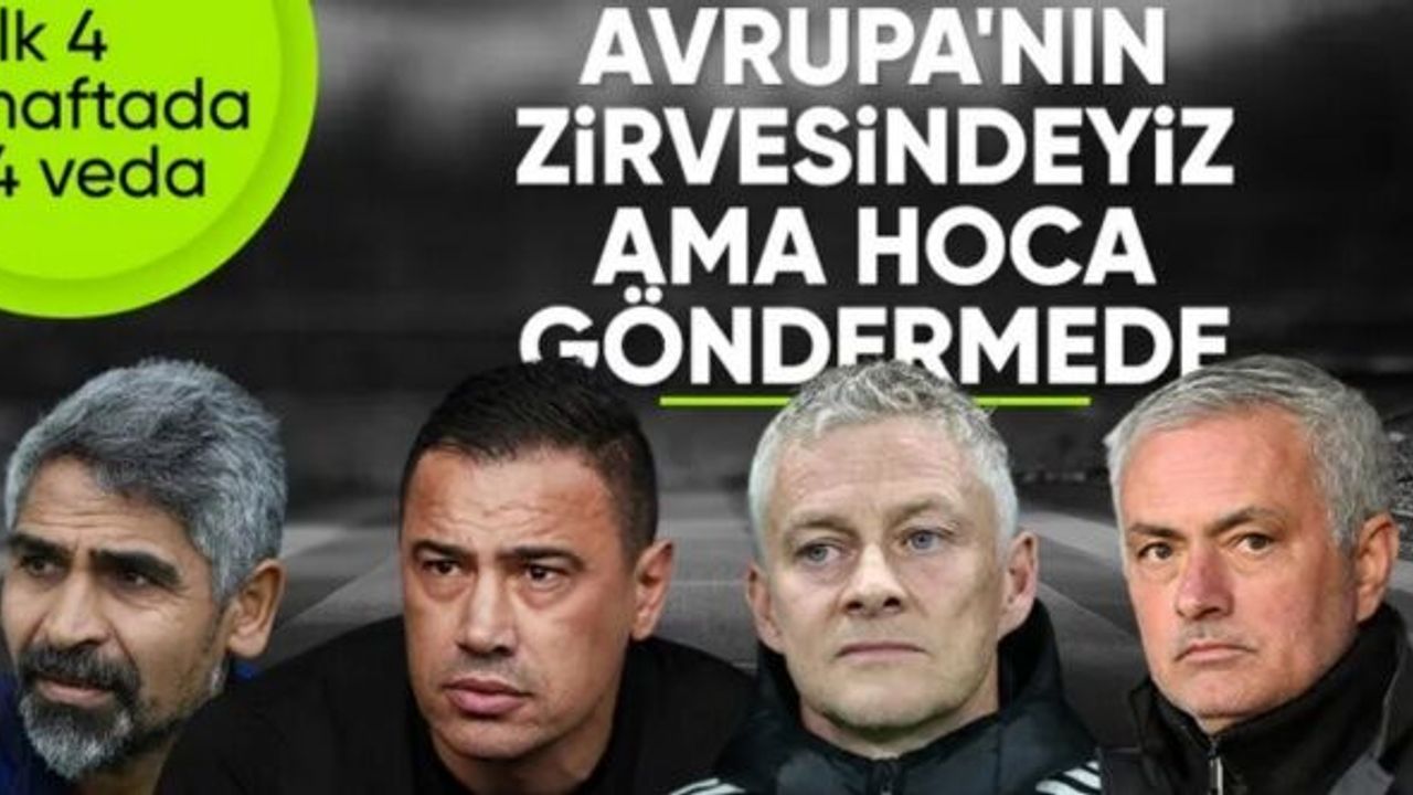 Süper Lig, teknik direktör ayrılığında Avrupa'nın zirvesinde