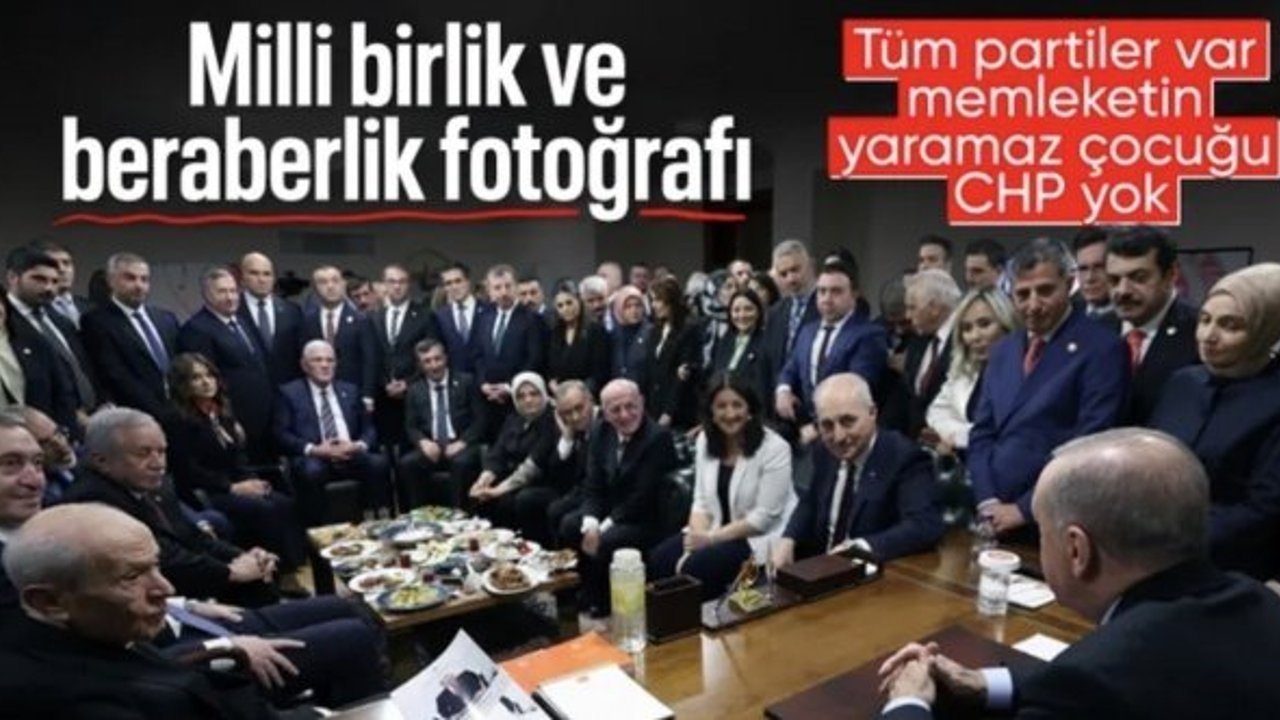 Cumhurbaşkanı Erdoğan, TBMM'de siyasi liderlerle görüştü