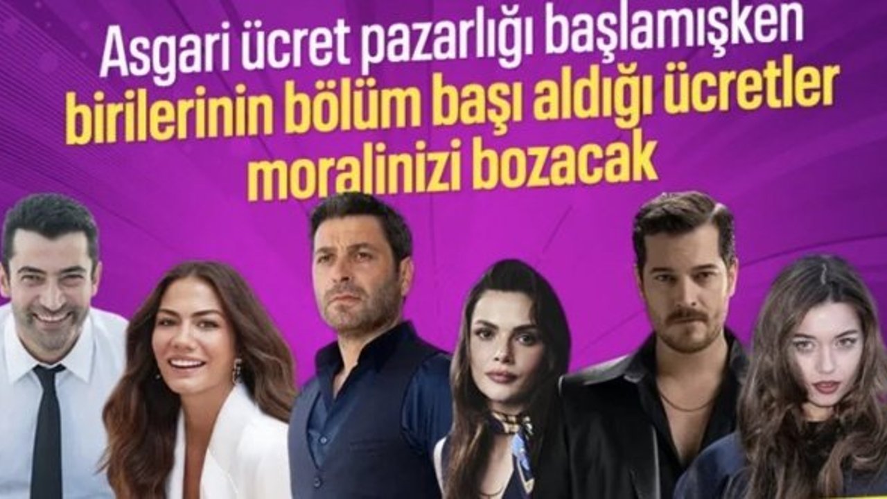 Dizilerde başrol oynayan oyuncuların aldığı ücretler