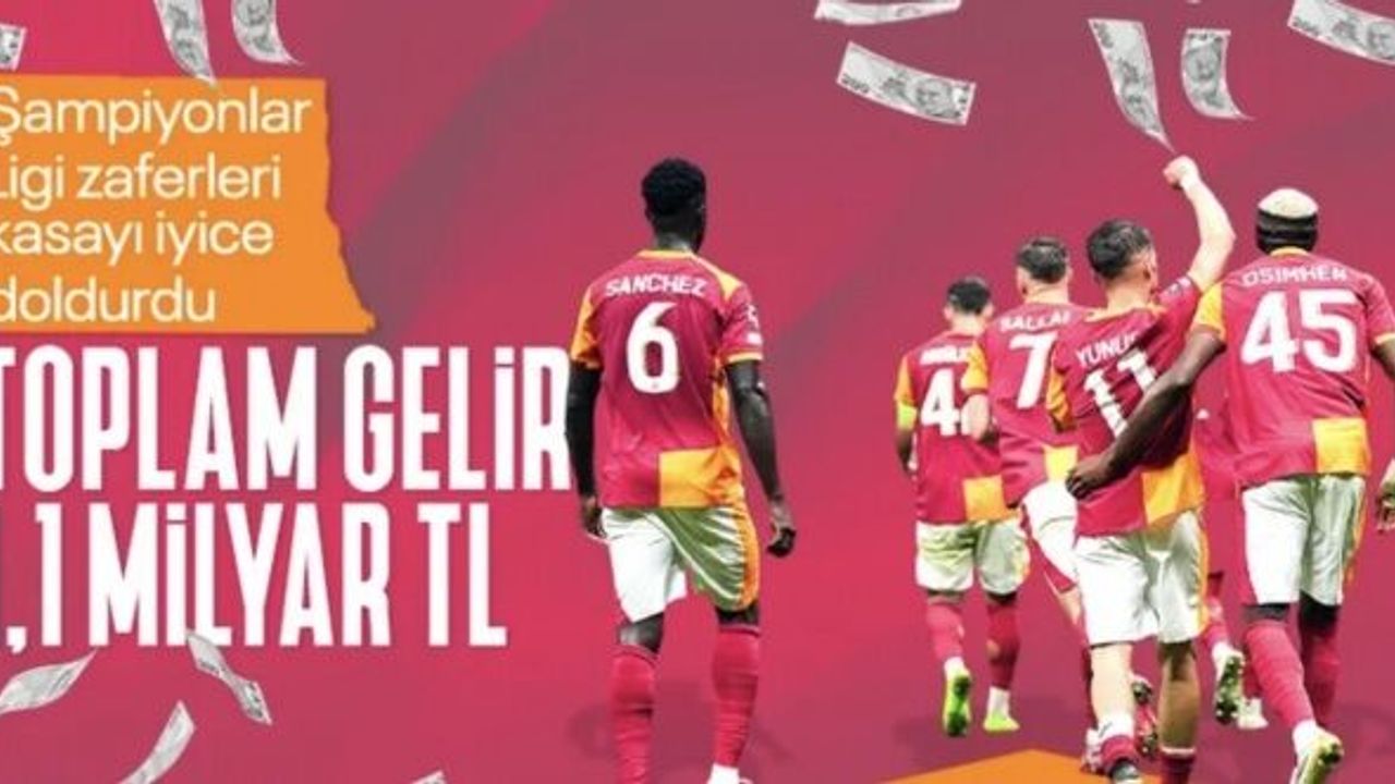 Galatasaray'ın kasası bir kez daha doldu