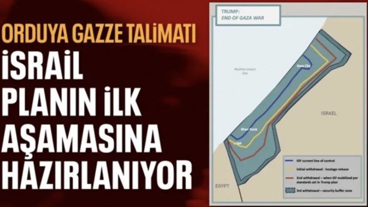 İsrail, Trump'ın Gazze planının ilk aşamasını uygulamaya hazırlanıyor