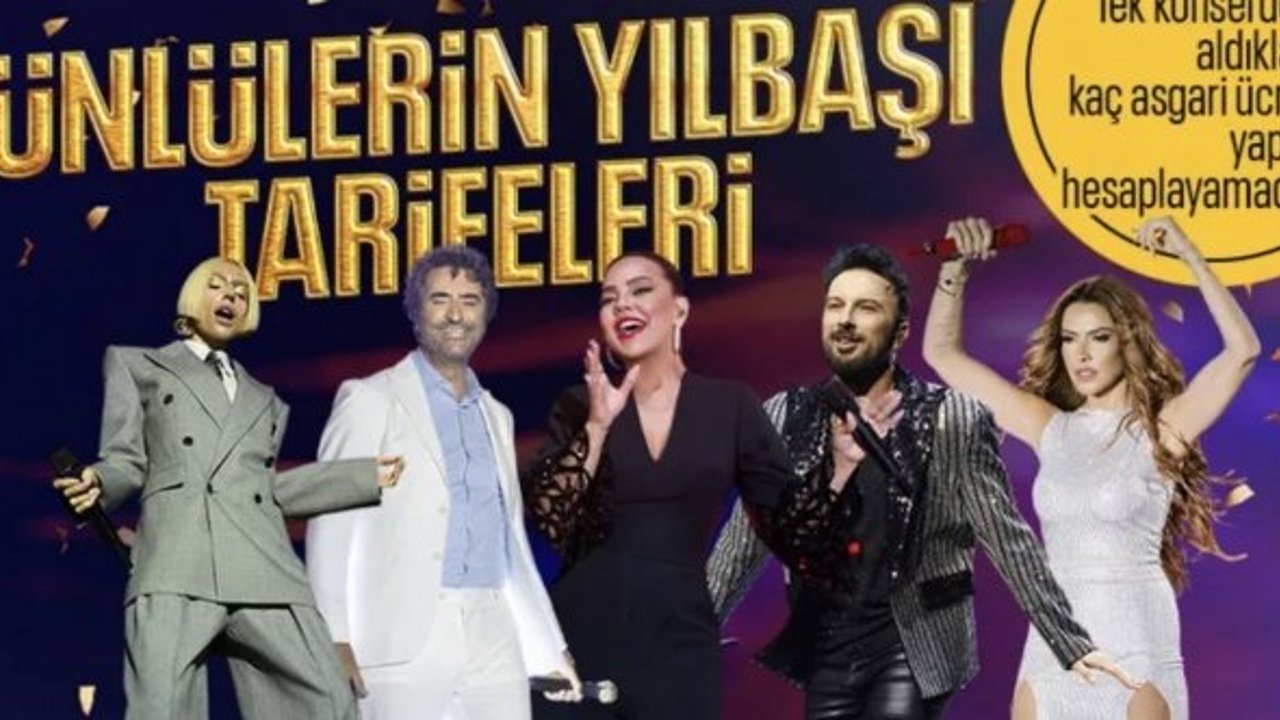 Ünlülerin yılbaşı sahne ücretleri belli oldu