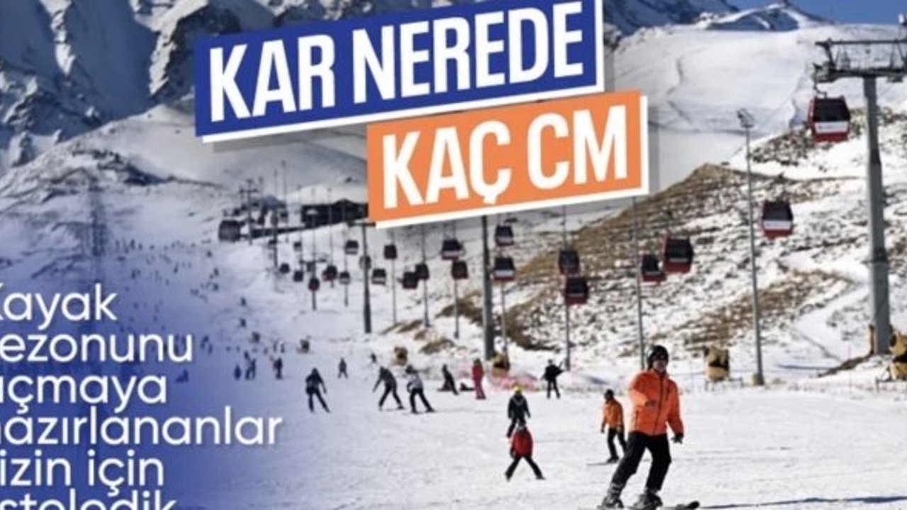 Kayak merkezlerinde hafta sonu hareketliliği: Kar kalınlıkları zirve yaptı