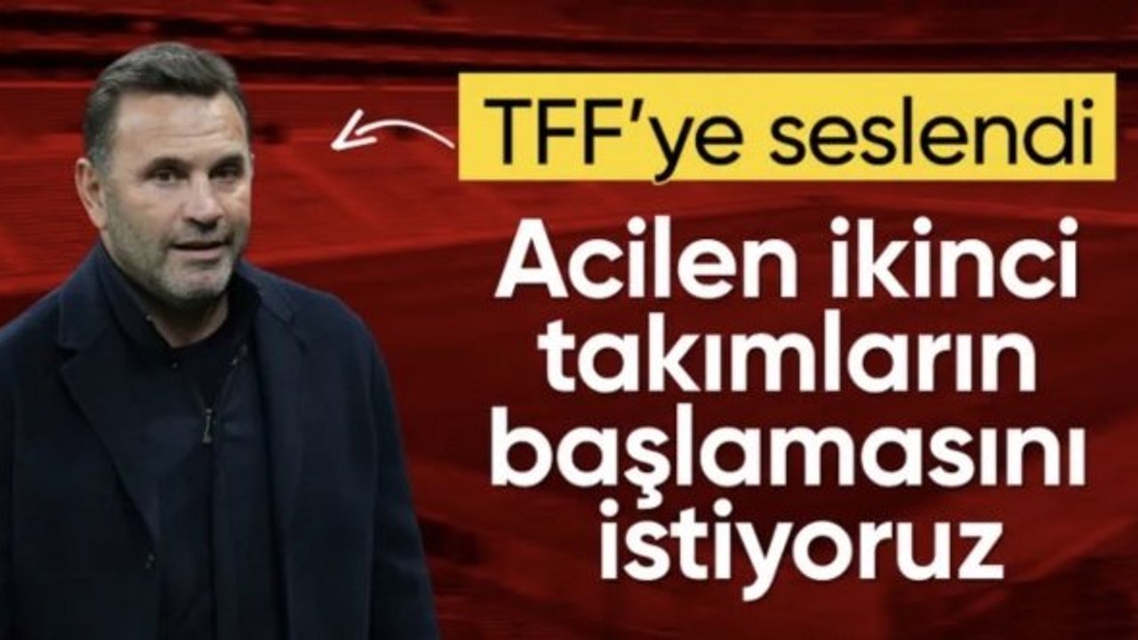 Okan Buruk, kupa maçı sonrası TFF'ye seslendi