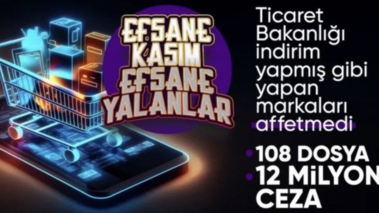 Ticaret Bakanlığı: Kasım ayında 12 milyon 905 bin 818 TL idari para cezası uygulandı