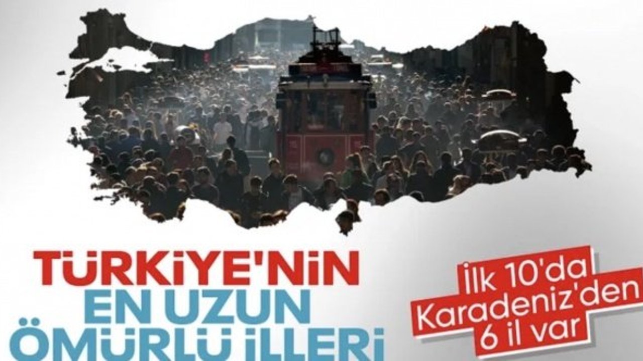 TÜİK açıkladı: Türkiye’nin en uzun ömürlü illeri belli oldu