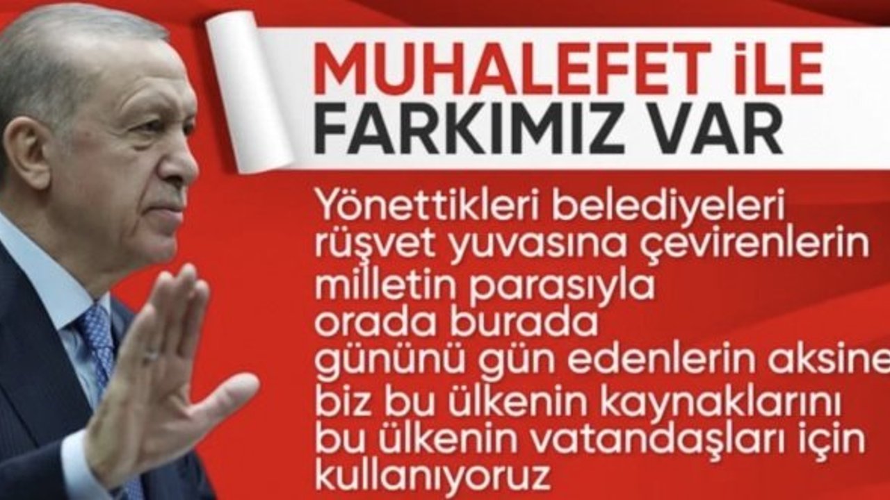 Cumhurbaşkanı Erdoğan'dan muhalefete: Her yatırımda vizyon farkı ortada