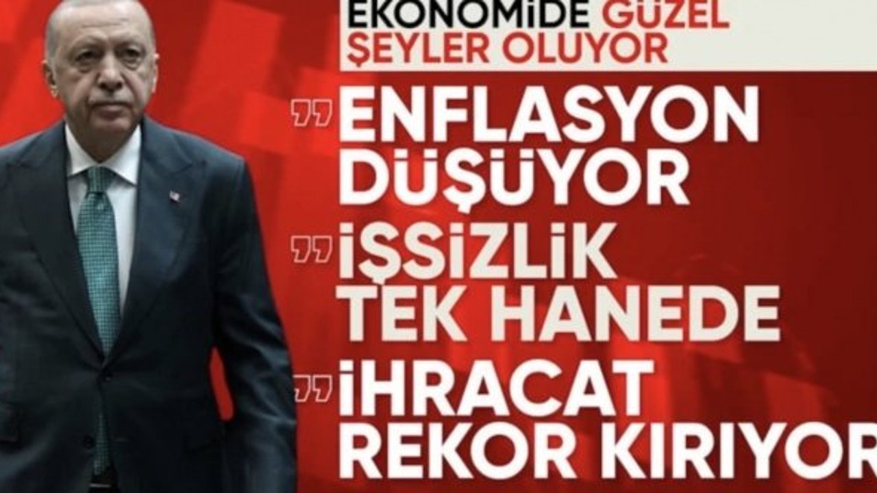 Cumhurbaşkanı Erdoğan: Enflasyon son 49 ayın en düşük seviyesine indi