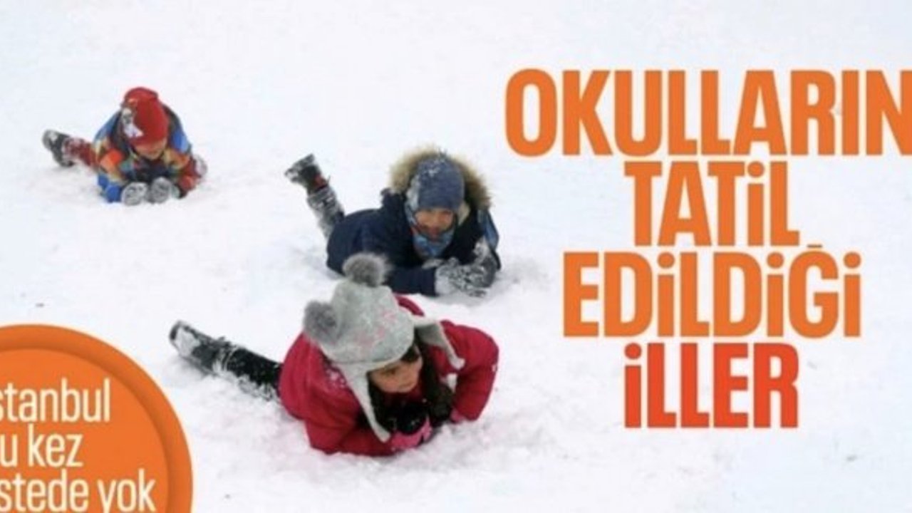 Eğitime kar engeli: Birçok il ve ilçelerde okullar tatil edildi
