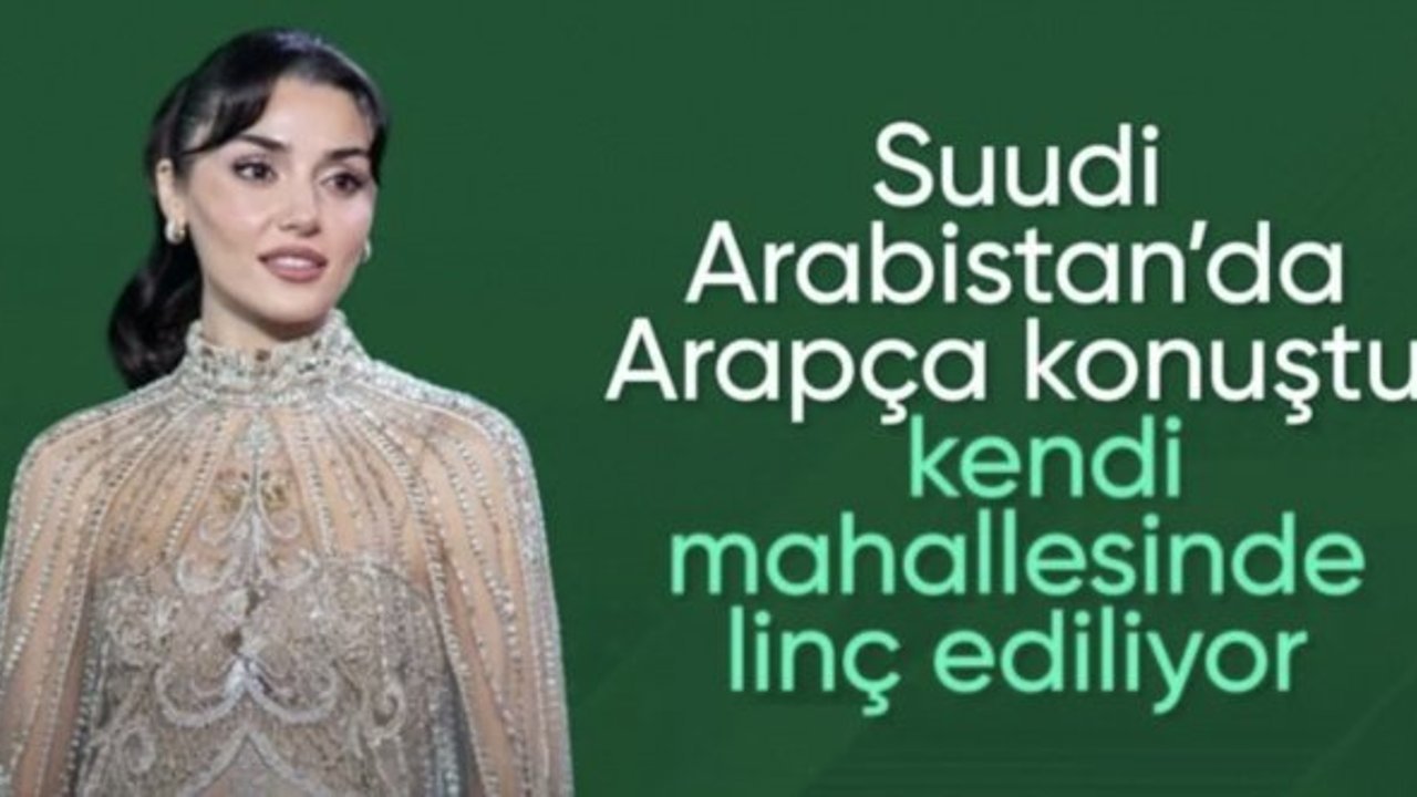 Hande Erçel Suudi Arabistan'da düzenlenen Joy Awards Ödül Töreni'nde Arapça konuştu