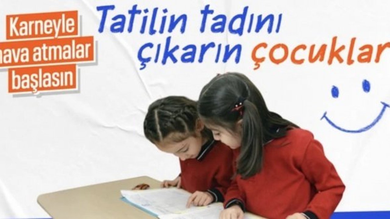 Okullarda yarıyıl tatili için son ders zili bugün çalacak