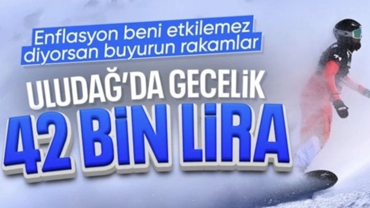 Sömestirde Uludağ'da bir gece 42 bin TL