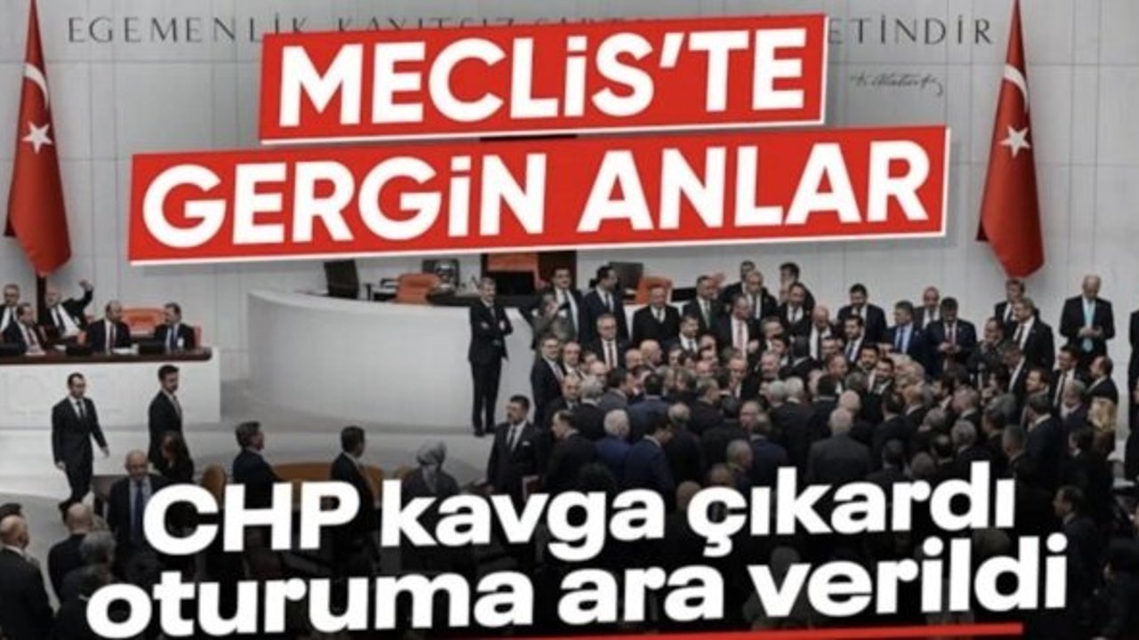 TBMM Genel Kurulu'nda tabutlu eylem kavgası