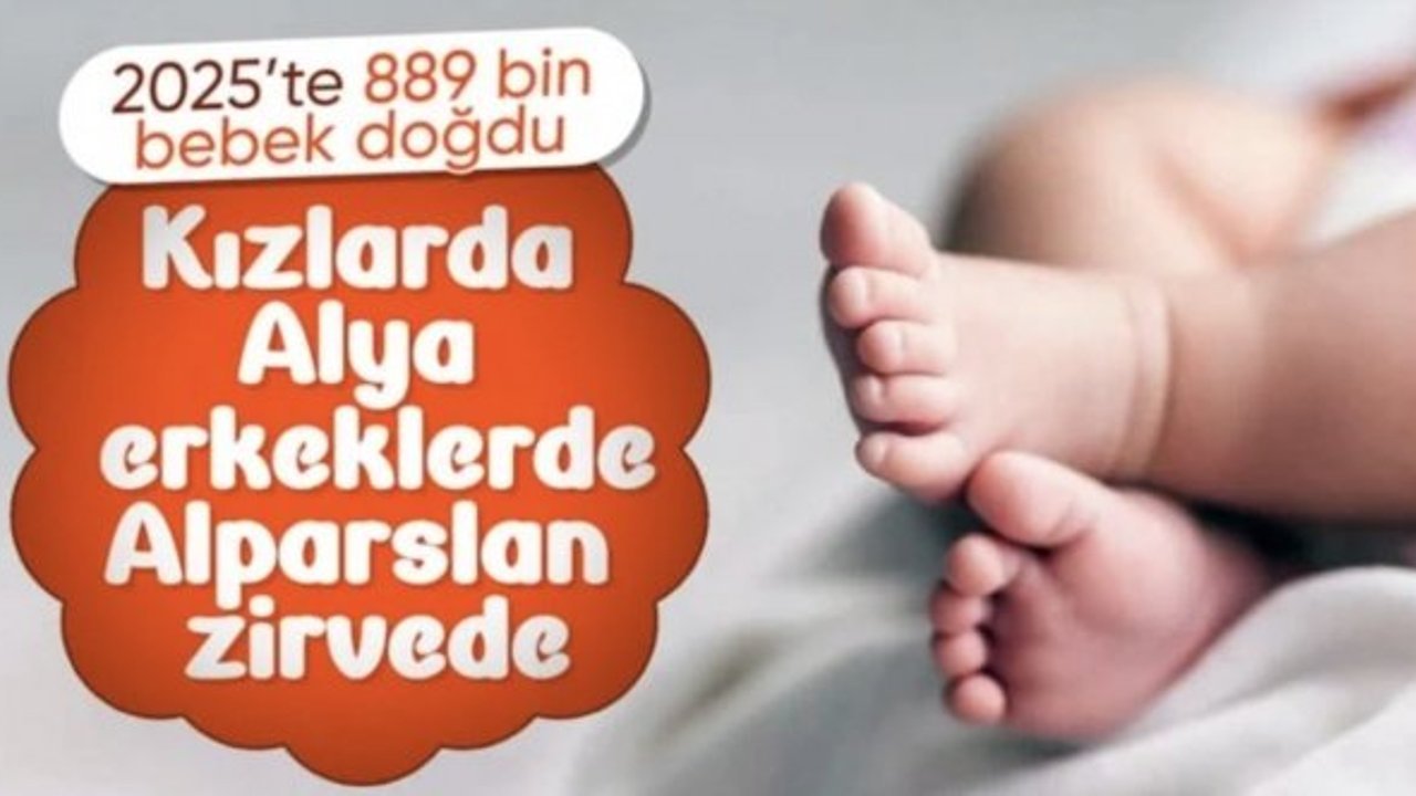 Türkiye'de 2025'te 889 bin 598 bebek dünyaya geldi