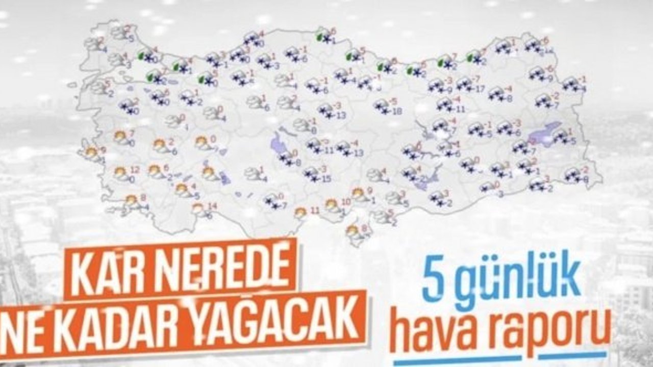 Türkiye dondurucu soğukların etkisinden çıkmıyor: Yağışlar devam edecek