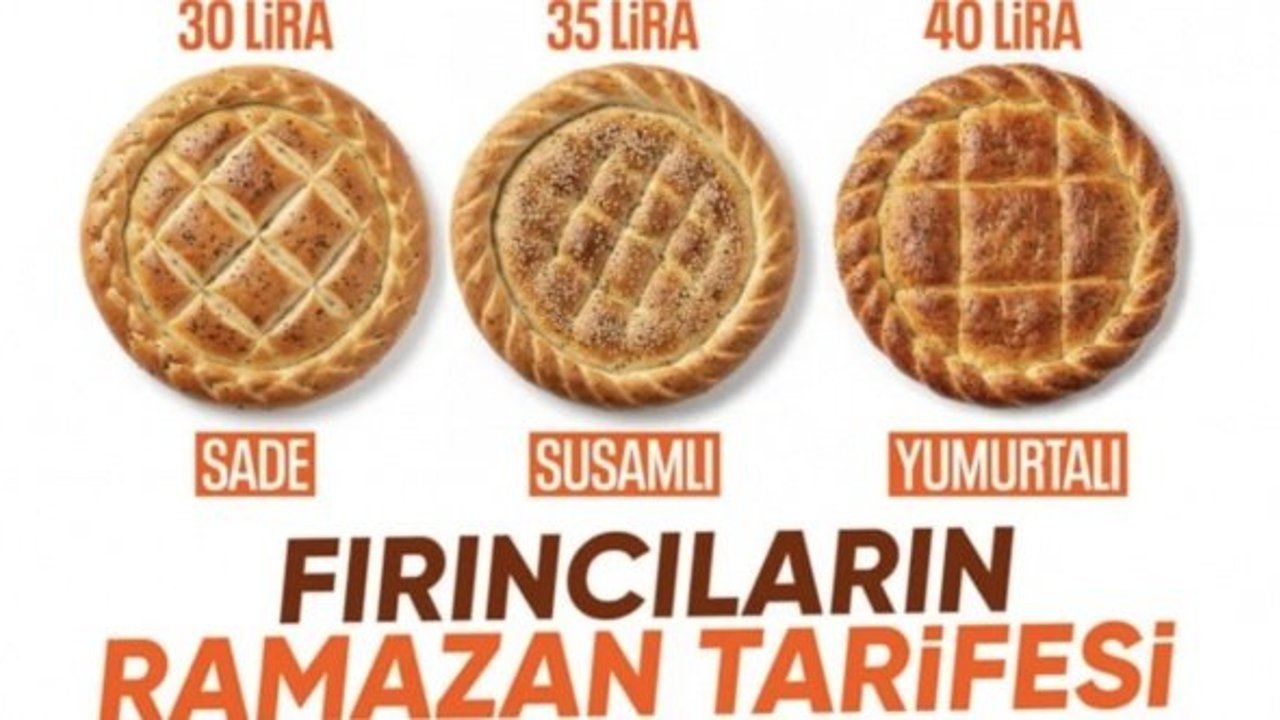 2026 Ramazan pidesinin fiyatı belli oldu