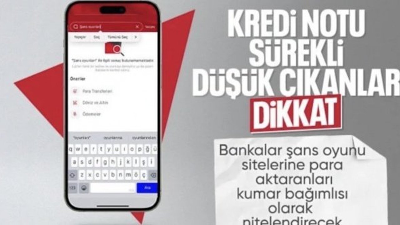 Kamu bankalarından şans oyunları ödemeleri kaldırıldı