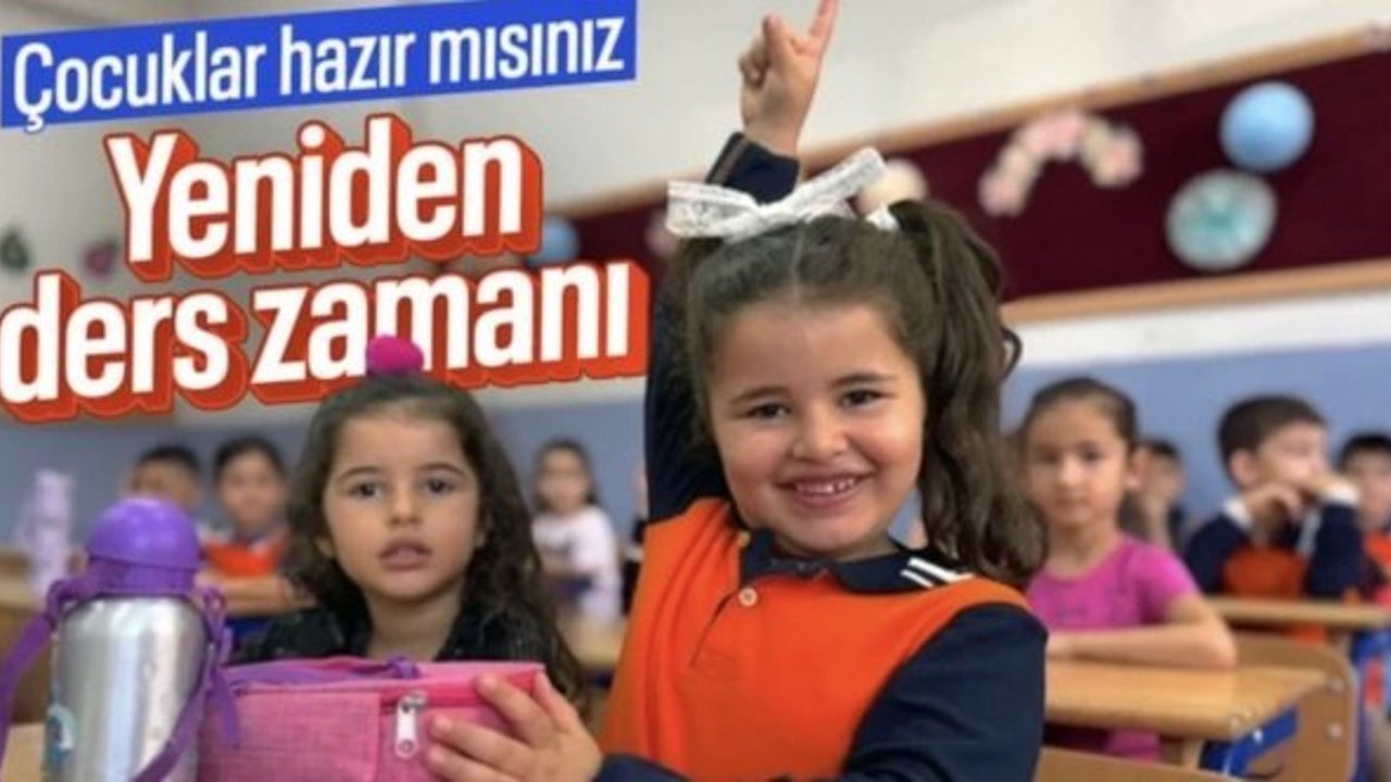 Yarıyıl tatilinde son gün: Okullarda ilk ders zili yarın çalacak