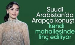 Hande Erçel Suudi Arabistan'da düzenlenen Joy Awards Ödül Töreni'nde Arapça konuştu