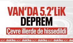 Van'da hissedilen bir deprem oldu