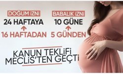 Doğum iznini artıran kanun teklifi TBMM'den geçti