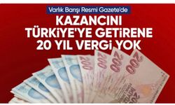 Vergiye yönelik düzenlemeleri içeren kanun Resmi Gazete'de yayımlandı