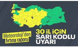 Yurtta hava durumu: 30 il için 'sarı' kodlu uyarı