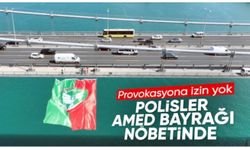 Amedspor bayrağına polis koruması: Gece boyunca nöbet tutuldu