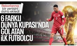 Cristiano Ronaldo, 6 farklı Dünya Kupası'nda gol atan ilk futbolcu oldu