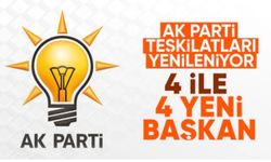 AK Parti'de 4 kente yeni il başkanı atandı