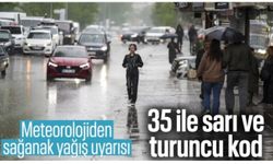 Meteorolojiden sağanak alarmı: 22 ile sarı, 13 ile turuncu uyarı