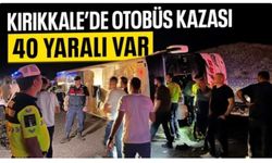 Kırıkkale'de yolcu otobüsü devrildi: 40 kişi yaralandı