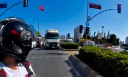 İstanbul'da tırın kör noktasında kalan kadın son anda kurtuldu