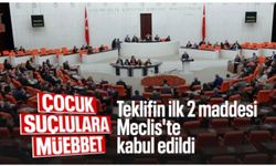 Suça sürüklenen çocuklara ilişkin teklifin ilk 2 maddesi kabul edildi