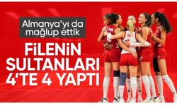 A Milli Kadın Voleybol Takımı, Almanya'yı devirdi