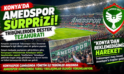Konya’da Amedspor sürprizi: Tribünlerden destek tezahüratı