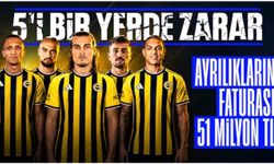 Fenerbahçe'de 5 transferden 51.3 milyon euroluk zarar