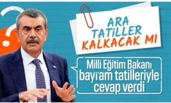 Yusuf Tekin'den 'ara tatil' açıklaması: Takvime göre değişebilir
