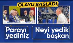 Fenerbahçe Olağan Mali Genel Kurulu'nda gerginlik!