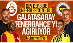 Galatasaray-Fenerbahçe derbisinin muhtemel 11'leri