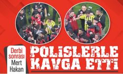 Görüntülere tepki yağdı: Mert Hakan Yandaş derbi sonrası polisle tartıştı!